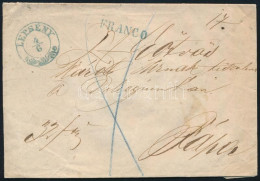 ~1862 Franco Pénzeslevél / Insured Cover Kék / Blue "LEPSÉNY" (Gudlin 600 Pont) - Otros & Sin Clasificación