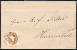 1862 Számlalevél 10kr Bérmentesítéssel "RUSZKBERG" - "HERMANNSTADT" Tartalommal (9.000) - Altri & Non Classificati