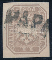 O 1863 Hírlapbélyeg Szürkéslila / Newspaper Stamp Greyish Lilac "PÁPA" Certificate: Strakosch - Otros & Sin Clasificación