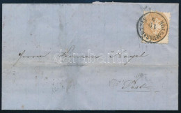 1864 15kr Levélen / On Cover "HOLD.M.VÁSÁRHELY" - Pest - Sonstige & Ohne Zuordnung