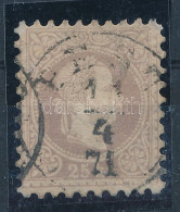 O 1867 25kr Barnásibolya (75.000) / Mi 40 Brownish Violet "PEST" - Sonstige & Ohne Zuordnung