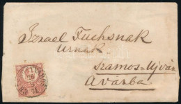 1871 Levél Réznyomat 5kr, Korai Felhasználás Levélen "ERZSÉBETVÁROS" - Sonstige & Ohne Zuordnung