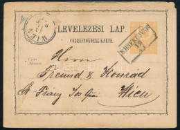 1872 2kr Díjjegyes Levelezőlap / PS-card "ÉRSEKÚJVÁR" - "WIEN" - Autres & Non Classés