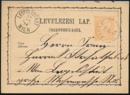 '1873 2kr Díjjegyes Levelezőlap / PS-card "SZENICZ" - "LEOPOLDSTADT WIEN" - Otros & Sin Clasificación