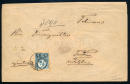 1874 Réznyomat 10kr Hivatalos Ajánlott Levélen, Nagyon Ritka! / On Official Registered Cover, RR! "ARAD / VASPÁLYA" - To - Otros & Sin Clasificación