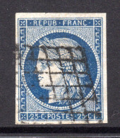 FRANKREICH, 1850 Cereskopf 25 C. Gestempelt - 1849-1850 Cérès