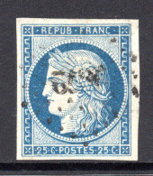 FRANKREICH, 1850 Cereskopf 25 C. Gestempelt - 1849-1850 Cérès