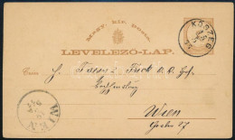 1877 2kr Díjjegyes Levelezőlap Luxus "KŐSZEG" Bélyegzéssel - Other & Unclassified