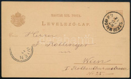 1887 2kr Díjjegyes Levelezőlap "SZEGI MALOM P. U." Bélyegzéssel - Sonstige & Ohne Zuordnung