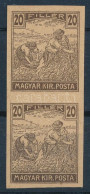 (*) 1916 Arató 20f Fogazatlan Próbanyomat Pár - Other & Unclassified