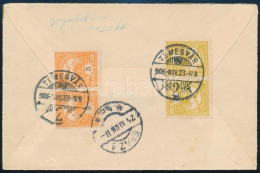 1906 Levél Turul 2 X 2f és 2 X 3f Bélyegekkel Bérmentesítve, "TEMESVÁR" - "GRAZ" 12 Portóelőjegyzéssel - Other & Unclassified