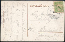 1910 Szováta Fürdő Képeslap Turul 5f Bérmentesítéssel "SZOVÁTA-FÜRDŐ" - Budapest (a Postahivatal Csak Nyáron Volt Nyitva - Other & Unclassified