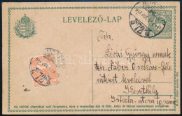 1917 A Hátoldalon Előnyomott 5f Díjjegyes Levelezőlap Turul 3f Bélyeggel "BUDAPEST" - Keszthely - Otros & Sin Clasificación