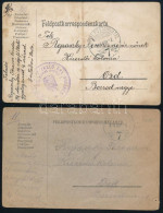 1914 2 Db Tábori Posta Levelezőlap A Przemysl Ostrom Során Megsemmisült Tábori Posta Bélyegzővel "TÁBORI POSTAHIVATAL /  - Other & Unclassified