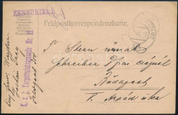 1915 Tábori Posta Levelezőlap "K.u.k. Korpstrainkommando Nr. 15." + "FP 314" - Andere & Zonder Classificatie