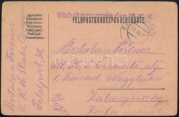 1916 Tábori Posta Levelezőlap "Stabskompagnie Des 16. K.K." + "FP 311" - Sonstige & Ohne Zuordnung