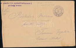1917 Tábori Posta Levél "A Szabadkai IV/6. Népfölkelő Hadtápzászlóalj Gazdasági Hivatala" + "EP ALESSIO (LESCH) C" - Other & Unclassified