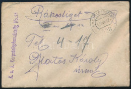 1917 Tábori Posta Levél / Field Post Cover "K.u.K. Korsptelephonabteilg No. 23" + "FP 428" - Andere & Zonder Classificatie