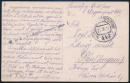 1917 Tábori Posta Képeslap / Field Postcard "K.u.k. Ausbildungsgruppe I." + "EP 445" - Other & Unclassified