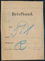 1917 Levélköteg Címzés " FELDPOST-SAMMERSTELLE MARBURG A. D. D." - Altri & Non Classificati