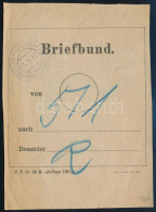 1917 Levélköteg Címzés " FELDPOST-SAMMERSTELLE MARBURG A. D. D." - Autres & Non Classés
