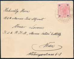 Ausztria 1903 Levél 10h Bérmentesítéssel "S.M.S. FRUNDSBERG" - Wien - Altri & Non Classificati