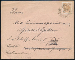 Ausztria 1903 Levél 3h Bérmentesítéssel Polába, Majd Továbbküldve Teodoba "S.M.S. NAUTILUS" - Other & Unclassified