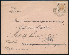 Ausztria 1903 Levél 3h Bérmentesítéssel Polába, Majd Továbbküldve Teodoba "S.M.S. NAUTILUS" - Otros & Sin Clasificación
