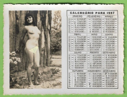 Nu - Nude - Calendário Para 1957 - Calendar - Portugal - Groot Formaat: 1941-60