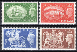 GROSSBRITANNIEN, 1951 Freimarken König Georg VI., Postfrisch ** - Ungebraucht