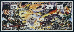 GUINEE 2eme Guerre Mondiale. Anniversaire Liberation. L'offensive Des Ardennes Yvert N°1034/36 Neuf Sans Gomme - WW2