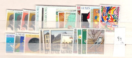 1994 MNH Luxemburg Year Complete According To Michel, Postfris** - Années Complètes