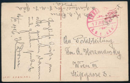 1916 Tábori Posta Képeslap "S.M.S. GÄA" - Sonstige & Ohne Zuordnung