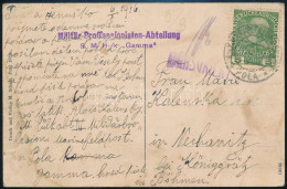 1916 Tábori Posta Képeslap 5h Bérmentesítéssel "Militär-Professionisten-Abteilung S.M. Hulk Gamma" - Otros & Sin Clasificación