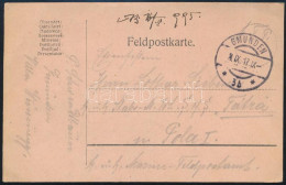 1917 Tábori Posta Levelezőlap Az S.M.S. Tátráról "GMUNDEN" - Altri & Non Classificati