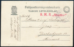 1917 Tábori Posta Levelezőlap "S.M.S. Streiter" - Autres & Non Classés