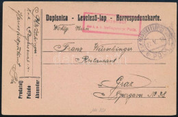 1918 Tábori Posta Levelezőlap "K.u.k. Seefliegerkorps Pola" - Altri & Non Classificati