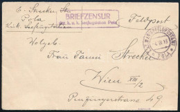 1918 Tábori Posta Levél "K.u.k. Seeflugstation Pola" - Other & Unclassified