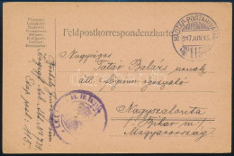 1917 Tábori Posta Levelezőlap, "K.u.k. Kriegsgef. Arb. Abt. No. 739" + "HP 115" - Autres & Non Classés