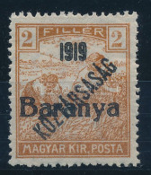 * Baranya I. 1919 Arató/Köztársaság 2f Bodor Vizsgálójellel - Sonstige & Ohne Zuordnung