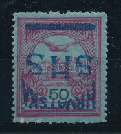 ** SHS 1918 Turul 50f Fordított Felülnyomással. Signed: Bodor. Certificate: Petric - Otros & Sin Clasificación