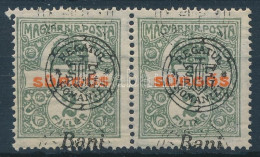 (*) 1919 Sürgős Pár Dupla Felülnyomással / Mi 20 II. Pair With Double Overprint. Signed: Bodor - Sonstige & Ohne Zuordnung