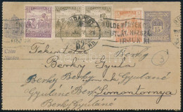 1922 15f Díjjegyes Zárt Levelezőlap Arató 5f + 2 X 4f + 1,5K Díjkiegészítéssel / PS-cover Card With 2,35K Additional Fra - Autres & Non Classés