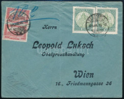 1925 Levél 14.000K Bérmentesítéssel Bécsbe - Sonstige & Ohne Zuordnung