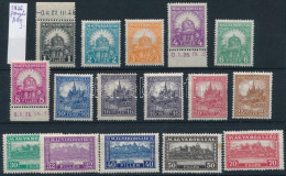 **, * 1926 Pengő-fillér (I.) Sor A 46f Nélkül (közte Falcos, Falctalanított / Hinged, Regummed) - Otros & Sin Clasificación