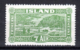 ISLAND, 1925, Freimarke Fischerboot Bei Vik, Postfrisch ** - Nuevos