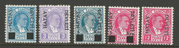 SANDJAK D'ALEXANDRETTE Série Complète TAXE  N° 7 à 11 NEUF*  CHARNIERE / Hinge / MH - 1934-39 Sandjak D'Alexandrette & Hatay