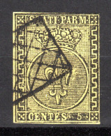 ITALIEN, PARMA, 1852 Freimarke Wappen, Gestempelt - Parme