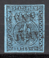 ITALIEN, PARMA, 1852 Freimarke Wappen, Gestempelt - Parme