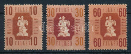 ** 1946 Forint-fillér 10f, 30f és 60f: Elfogazás, Elcsúszott értékszám - Otros & Sin Clasificación